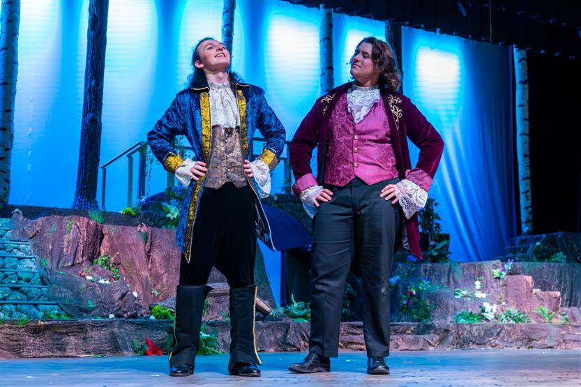 Students perform onstage